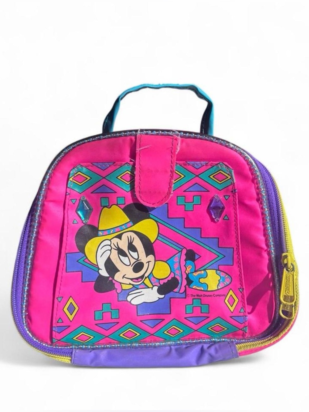 Vintage 90s Disney Western Minnie Mouse Bold Neon mini bag